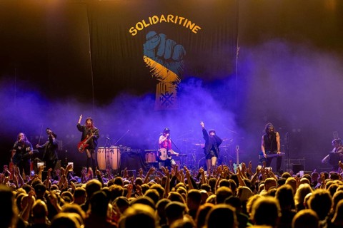 GOGOL BORDELLO, folk punk band, USA, concert, 15.02.2025, Max-Schmeling-Halle, Berlin, Germany <