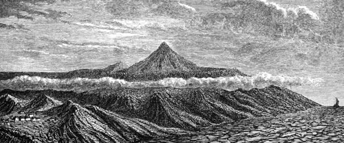 Volcano Pico de Teide (3715m) on Tenerife above the clouds, National Parks El Teide, UNESCO World