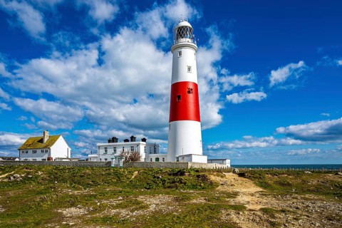 Portland Bill Lighthouse, Portland Bill, Isle of Portland, Dorset, England, United Kingdom, Europe