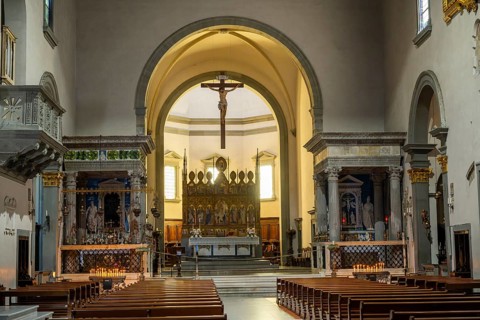 Parish church, Buondelmonti Square, Impruneta, Chianti, Florence, Firenze, Tuscany, Italy, Europe