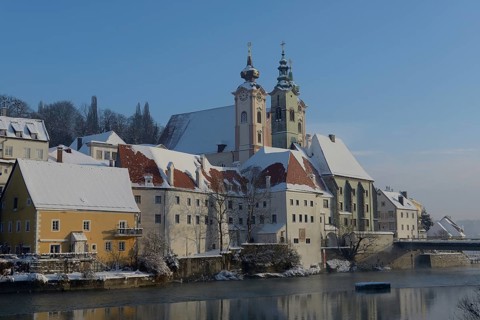 St. Michael's Church and Civil Hospital, Steyr, Upper Austria, Austria, Europe