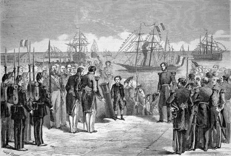 Voyage of the Imperial Prince Crown Prince Napoleon Eugene Louis Jean Joseph Bonaparte (16 March
