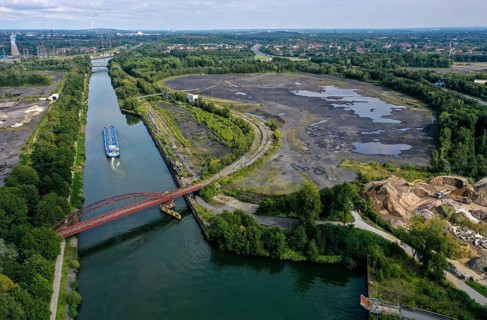 Essen, North Rhine-Westphalia, Germany - FREIHEIT EMSCHER urban development project. The cities of