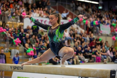 German Gymnastics League (Bundesliga) for woman, 1st competition day 2025 in Mannheim***Emma