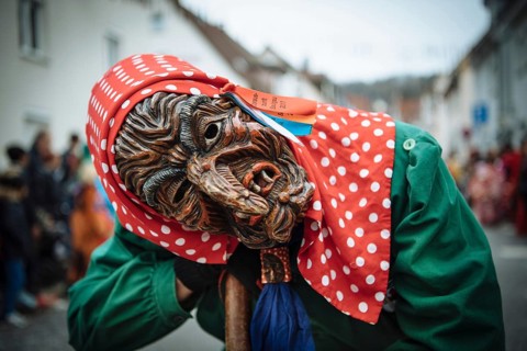Witch, Narrensprung Ravensburg, Swabian-Alemannic carnival, Ravensburg, Upper Swabia,