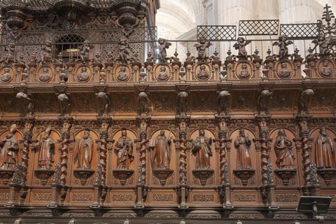 Choir stalls in the Cathedral of the Holy Cross over the Sea, Catedral de Santa Cruz sobre las
