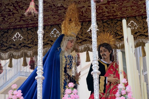 Good Friday procession, Trono, processional altar, Malaga, Spain, Europe