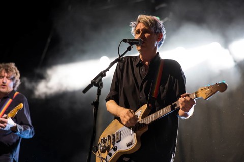 Dirk von Lowtzow, singer and guitarist of Tocotronic live on Golden Years Tour 2025 in Berlin's