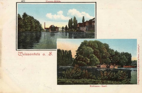 Historical postcard, picture postcard, Weißenfels, Weissenfels an der Saale, Saxony-Anhalt,