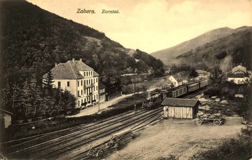 Historical postcard, picture postcard, Zabern in the Zorn Valley, today Saverne in Alsace, France,