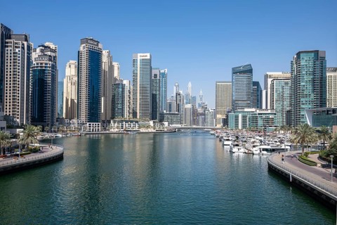 Dubai Marina, neighbourhood in the south of Dubai, United Arab Emirates, Asia