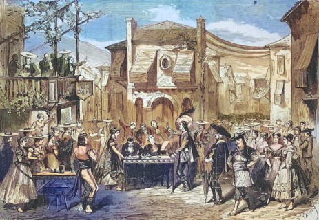 Performance of the opera La Perichole, The Street Singer, by Jacques Offenbach, 1869, France,