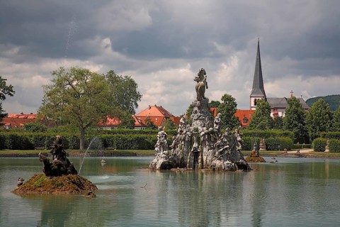Veitshöchheim Palace Park, former summer residence of the prince bishops of Würzburg,