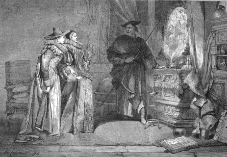 Der Zauberspiegel, Die stolze Hildegard oder Asprian mit dem Zauberspiegel is a drama in three acts