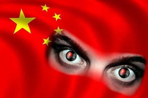 Symbolic image, China, surveillance, social spider web, trade dispute, punitive tariffs, economic