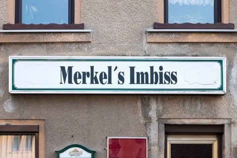 Merkel's Imbiss, Mylau, Reichenbach, Saxony, Germany, Europe