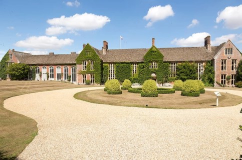 Frontage and entrance to Littlecote House Hotel, Hungerford, Berkshire, England, UK