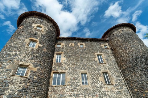 The castle in Le Monastier sur Gazeille, Haute-Loire, on the chemin de Stevenson,