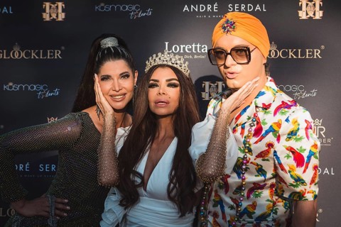 Micaela shepherd, Kader Loth and Julian F.M. Stöckel at the first Fashion Night with Harald