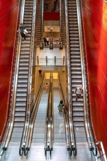 The metro, underground, light rail, in Copenhagen, 4 lines have been crossing the city since 2002,