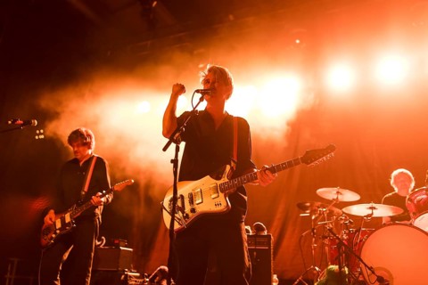 Dirk von Lowtzow, singer and guitarist of Tocotronic live on Golden Years Tour 2025 in Berlin's