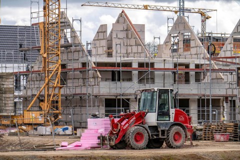 New development district, around 140 detached and semi-detached villas being built in the south of