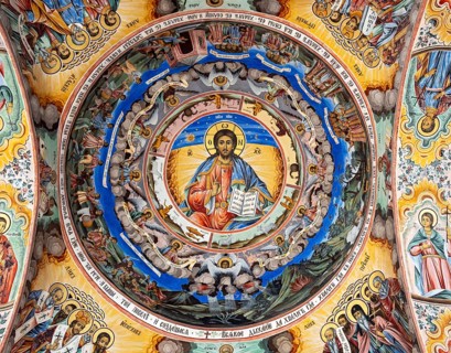 Rila Monastery frescoes, Bulgaria, Europe