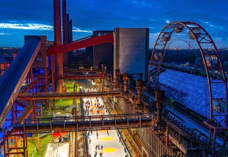 The ice rink at the Zollverein coking plant, Zollverein Coal Mine Industrial Complex World Heritage