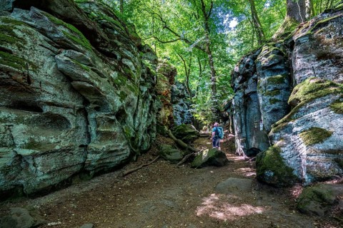 The Devil's Gorge, narrow, accessible gorge of sandstone rocks, with steep rocky gorges, near