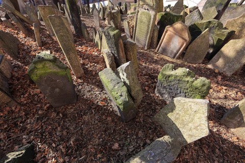 The Old Jewish Cemetery in the Josefov district is one of the most historically significant Jewish