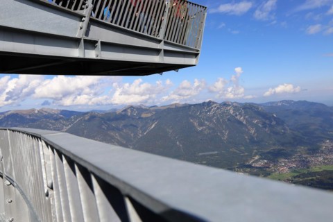 The AlpspiX viewing platform at the Alpspitze mountain station, Garmisch-Partenkirchen