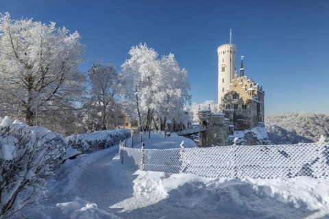 Lichtenstein Castle, Swabian Alb, Baden- Württemberg, Germany, Swabian Alb, Lichtenstein Castle,