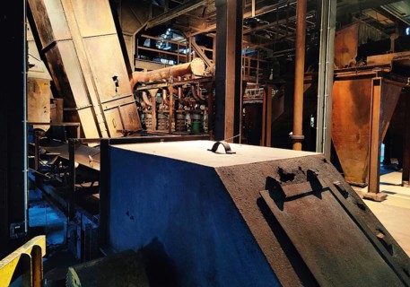 Zollverein Coal Mine Industrial Complex, interior view of the coal washing plant and path to the