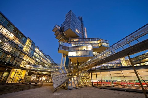 Administration building Nord LB, Norddeutsche Landesbank, architectural office Behnisch, Behnisch &