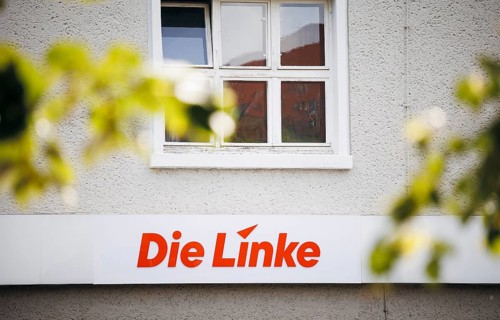 The party headquarters of the Left Party, in the Karl Liebknecht House in Kleine Alexanderstraße in