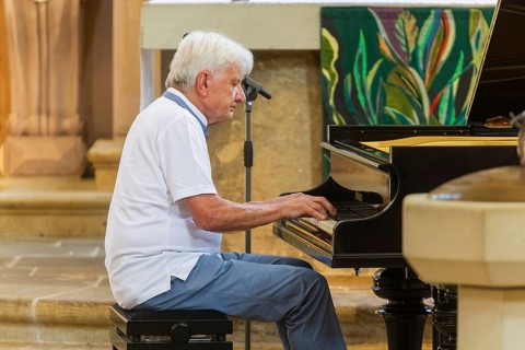 31st Elbhangfest, Loschwitzer Kirche, Peter Rösel piano concert, 31st Elbhangfest, Dresden, Saxony,