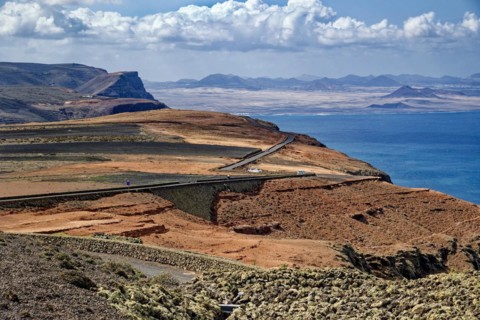 View from the Mirador del Río viewpoint designed by artist César Manrique, Lanzarote, Canary
