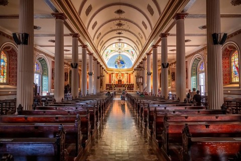 Interior view of San Jose Cathedral, Catedral Metropolitana de Costa Rica, San Jose, San Jose