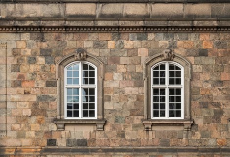 Window, Christiansborg Palace, Danish Parliament, Folketinget, Copenhagen, Denmark, Europe
