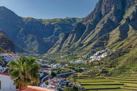 Valley of Agaete, Barranco de Agaete, Agaete, Gran Canaria, Canary Islands, Spain, Agaete, Gran