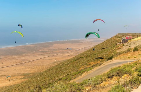 Paragliding, Tamellalt, southern Morocco, north Africa