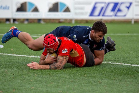 Rugby: Germany against MKS Pogon Awenta Siedlce, Poland in Heidelberg (Test match of the German