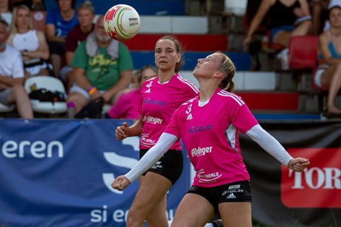 Fistball (woman) : TSV Dennach against TV Jahn Schneverdingen (IFA 2024 Fistball World Tour Finals