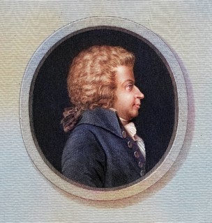 Wolfgang Amadeus Mozart 1756-1791, German composer. From the book Gallery of Portraits, published