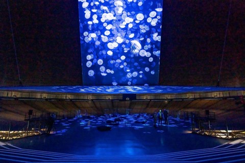 Plante Ozean exhibition in the Gasometer in Oberhausen, the world's oceans in their fragile beauty