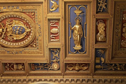Basilica ceiling, Lateran Basilica, Basilica San Giovanni in Laterano, Cathedral of the Diocese of