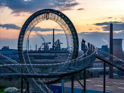 Hüttenwerke Krupp-Mannesmann, HKM in Duisburg-Hüttenheim, coking plant and 2 blast furnaces,