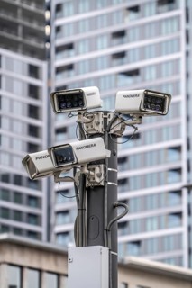 Video surveillance of public places, Panomera cameras monitor the square at Frankfurt's Hauptwache,