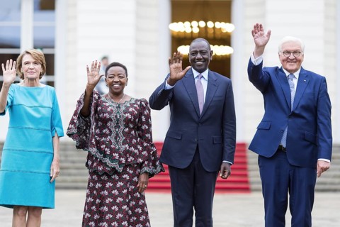Elke Büdenbender (woman of the Federal President), Rachel Ruto, William Samoei Ruto (President of