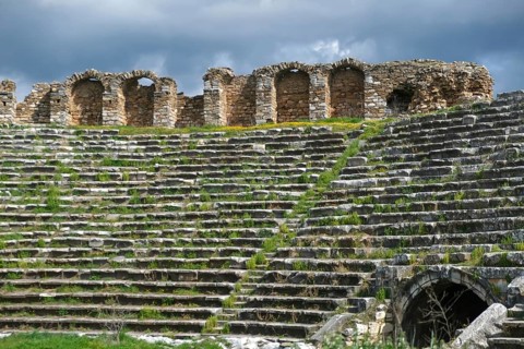 Large stadium of the ancient city of Aphrodisias, today's city of Geyre, Karacasu, Aydin, Western